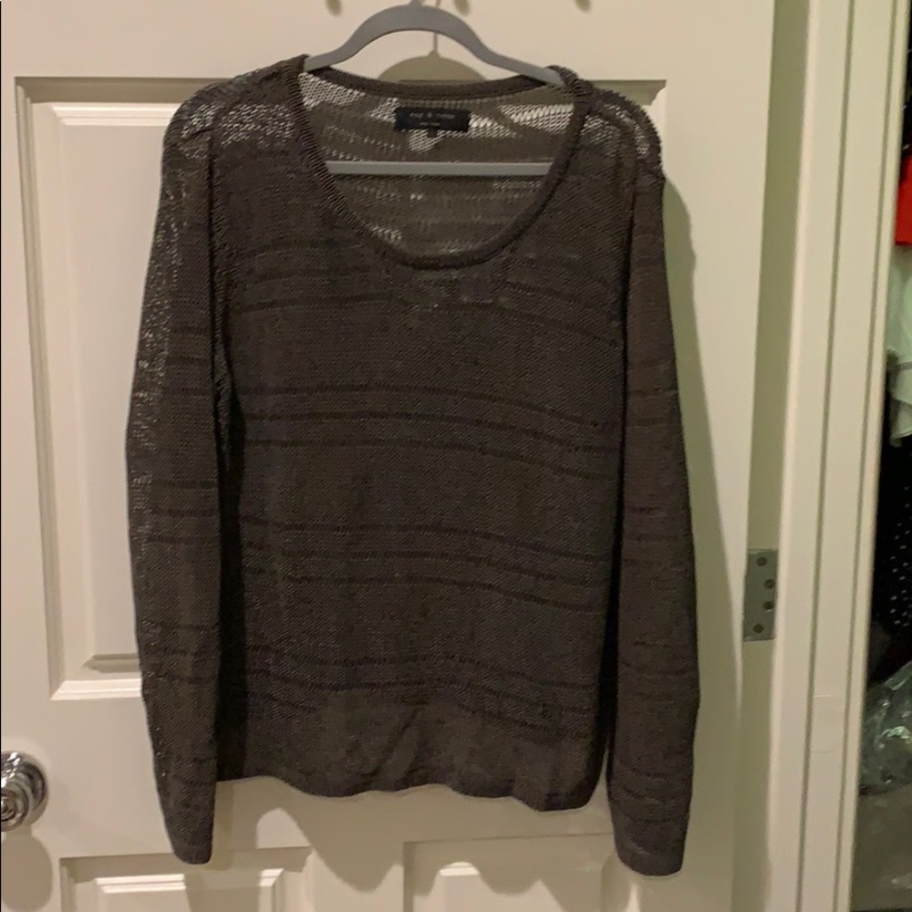 Rag and bone dark green sweater
